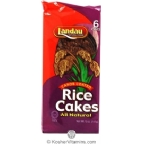 Landau Kosher All Natural Rice Cakes Carob Coated 6 Cakes