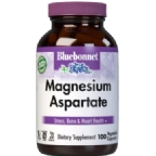 Bluebonnet Kosher Magnesium Aspartate 400 Mg 100 Vegetable Capsules