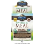 Garden of Life Kosher Raw Organic Meal Shake & Meal Replacement Packets Powder - Chocolate Cacao 10 Packets