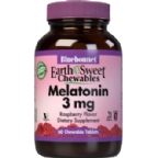 Bluebonnet Kosher EarthSweet Melatonin 3 Mg Chewable Raspberry Flavor 60 Chewable Tablets