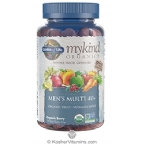 Garden of Life Kosher Mykind Organic Vegan Mens Multi 40+ Organic Fruit & Vitamin Gummies 120 Jellies