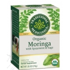 Traditional Medicinals Kosher Organic Tea - Moringa with Spearmint & Sage 6 Pack 16 Tea bags