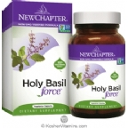 New Chapter Holy Basil Force Vegetarian Suitable not Certified Kosher 30 Capsules