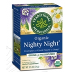 Traditional Medicinals Kosher Organic Nighty Night Original with Passionflower Caffeine Free 16 Tea Bags