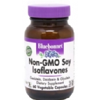 Bluebonnet Kosher Non-GMO Soy Isoflavones Plus Genistein 60 Vegetable Capsules