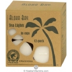 Aloha Bay Palm Wax Tea Lights White 12 Tea Lights