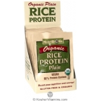 NutriBiotic Kosher Organic Rice Protein Plain 12 Packets
