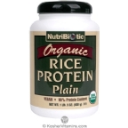 NutriBiotic Kosher Organic Rice Protein Plain 21 OZ