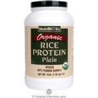 NutriBiotic Kosher Organic Rice Protein Plain 3 LB