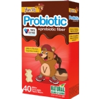Yum V’s Kosher Probiotic 1 Billion + Prebiotic Fiber Chewable White Chocolate Dairy  40 Bears