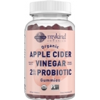 Garden of Life Kosher Mykind Organics Apple Cider Vinegar Probiotic 2 Bil CFU 60 Gummies