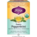 Yogi Tea Kosher Organic Purely Peppermint Tea 16 Tea Bags