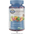 Garden of Life Kosher Mykind Organic Vegan Mens Multi Organic Fruit & Vitamin Gummies 120 Jellies