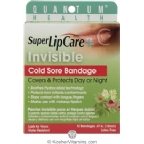 Quantum Health Super LipCare+ Invisible Cold Sore Bandage Latex Free 12 Count
