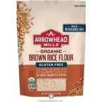 Arrowhead Mills Kosher Organic Brown Rice Flour Gluten Free 6 Pack 24 OZ