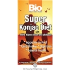 Bio Nutrition Super Konjac Diet with White Kidney Bean and Chitosan Vegetarian Suitable not Certified Kosher 90 Vegetarian Capsules