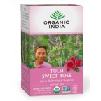 Organic India Kosher Tulsi Sweet Rose Caffeine Free Pack Of 6 18 Tea Bags