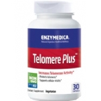 Enzymedica Telomere Plus Vegetarian Suitable Not Certified Kosher  30 Capsules