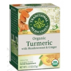 Traditional Medicinals Kosher Organic Tea - Turmeric with Meadowsweet & Ginger 6 Pack 16 Tea bags