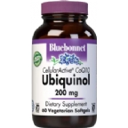 Bluebonnet CellularActive Coenzyme Q-10 Ubiquinol 200 mg Vegetarian Suitable not Certified Kosher 60 Vegetarian Softgels