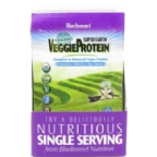 Bluebonnet Kosher Super Earth Organic VeggieProtein Complete & Balanced Vegan Protein with Brown Rice, Yellow Pea, Chia and Quinoa Vanilla  8 Packets