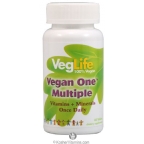 VegLife One Multiple with Iron Vegan Suitable Not Certified Kosher 60 Tablets