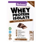 Bluebonnet Kosher 100% Natural Whey Protein Isolate Powder Chocolate Dairy 8 Packets