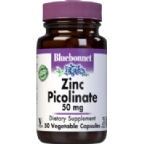 Bluebonnet Kosher Zinc Picolinate 50 mg 50 Vegetable Capsules