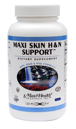 Maxi Health Kosher Maxi Skin Hair & Nail Support 120 Vegicaps