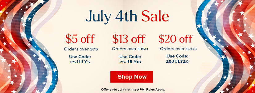 July 4th Sale!