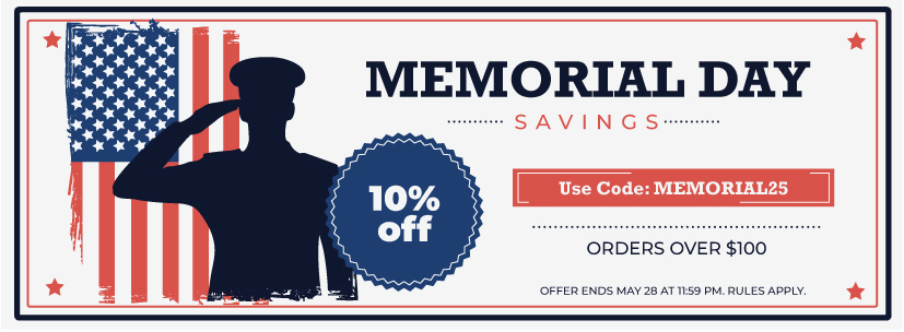 Memorial Day Sale!