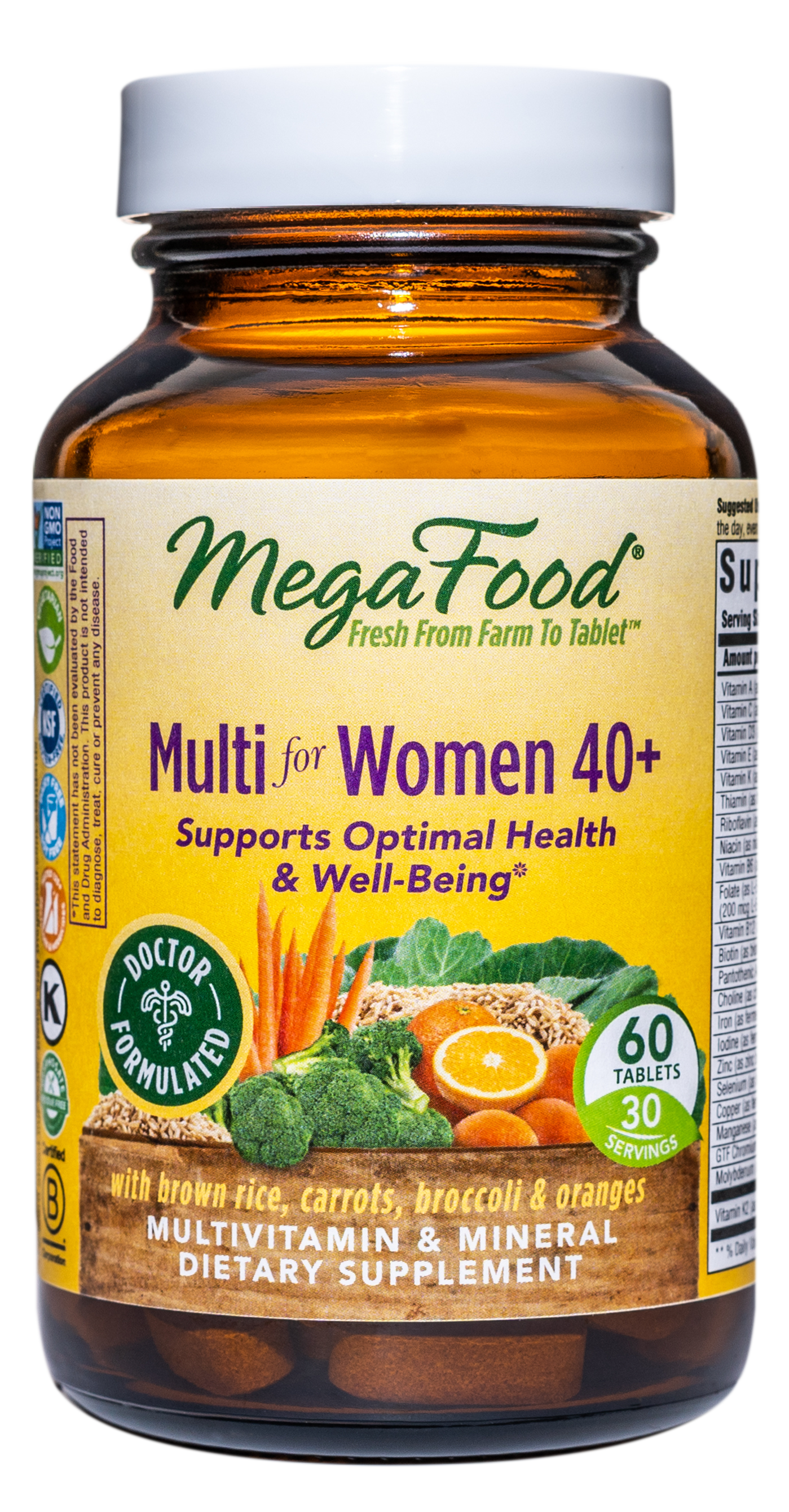 MegaFood Kosher Multi Women Food Multivitamin Mineral 60 Tablets - Koshervitamins.com