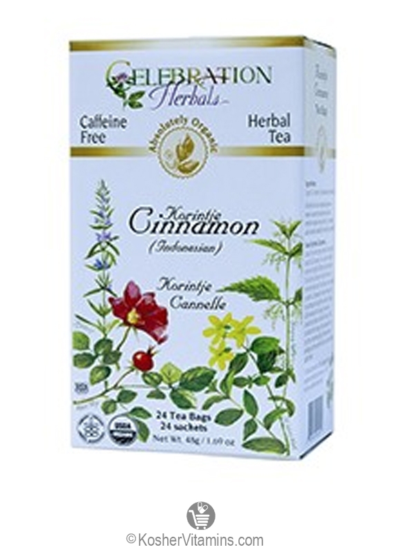 Celebration Herbals Kosher Cinnamon Korintje Tea Organic 24 Tea Bags