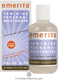 Emerita Feminine Personal Moisturizer with Aloe, Vitamin E &amp; Calendula