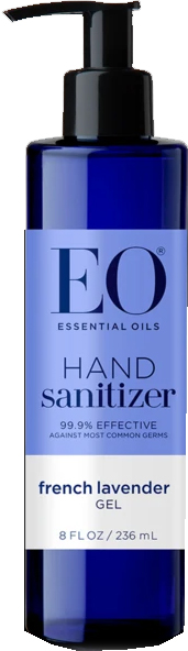 EO Products Hand Sanitizer French Lavender Gel W Pump 8 oz