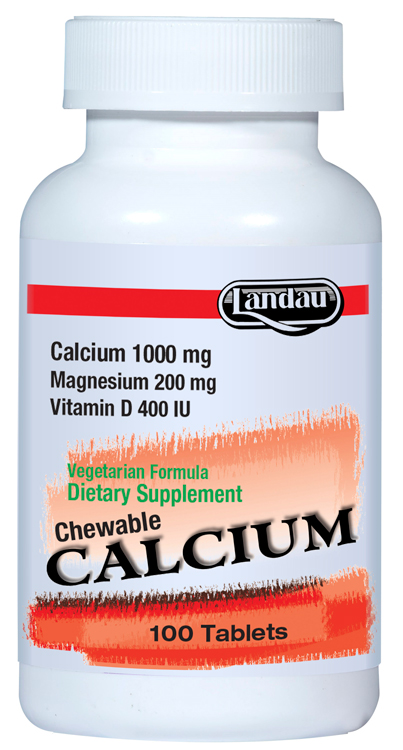 Landau Kosher Chewable Calcium Magnesium with Vitamin D ...