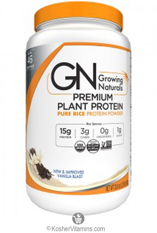 Growing Naturals Kosher Organic Whole Grain Brown Rice Protein Powder