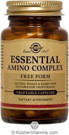Solgar Kosher Essential Amino Acid Complex 90 Vegetable Capsules ...