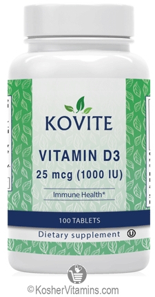 Kovite Kosher Vitamin D3 1000 Iu 25 Mcg Order 49
