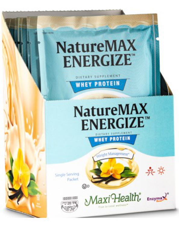 Maxi Health Kosher NatureMax Energize™ Whey Protein Powder Single
