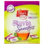 Lieber’s Kosher Zero Calorie Stevia Sweetees - Passover 100 Individual Packets