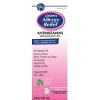 Adwe Kosher Childrens Allergy Relief Antihistamine Liquid Cherry Flavor Sugar Free 8 fl oz