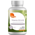 Zahlers Kosher Chewable Vitamin D3 & K2 - Peach Apricot Flavor  90 Chewable Tablets