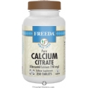 Freeda Kosher Calcium Citrate 250 Mg 250 Tablets