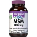 Bluebonnet Kosher MSM 1000 mg 60 Vegetable Capsules