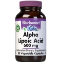 Bluebonnet Kosher Alpha Lipoic Acid 600 mg 60 Vegetable Capsules