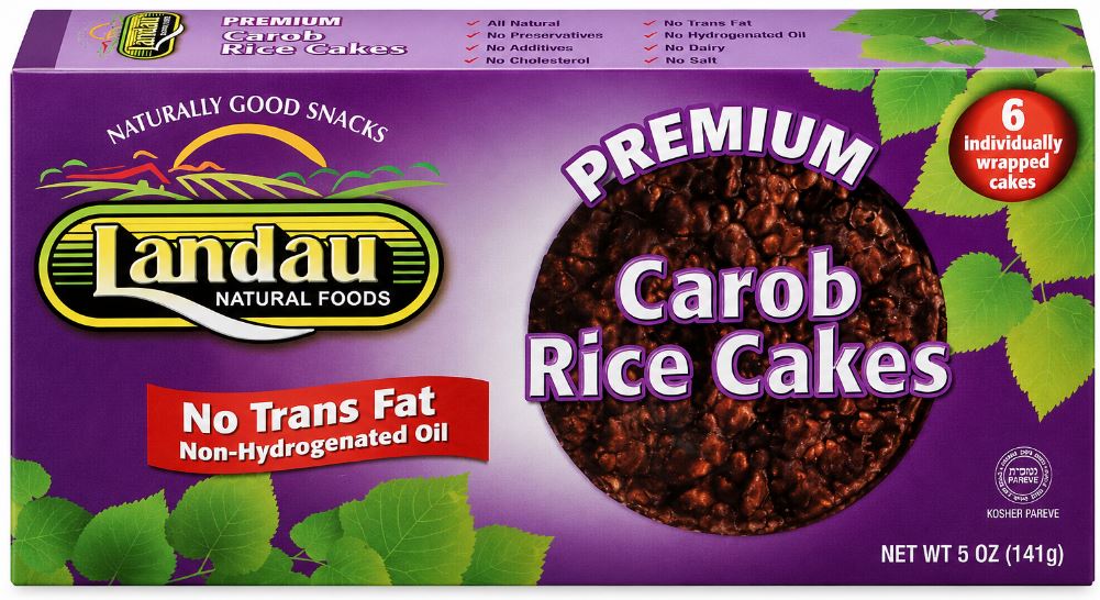 Landau Kosher Premium Carob Rice Cakes – Individually Wrapped Healthy ...