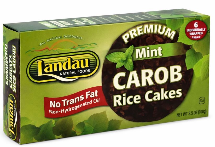 Landau Kosher Premium Rice Cakes Mint Carob Individually Wrapped 6 Pack ...