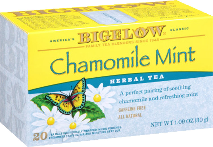 Bigelow Kosher Chamomile Mint Herbal Tea 20 Tea Bags