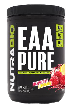 NutraBio Kosher EAA Pure - Raspberry Lemonade 0.93 lb - Koshervitamins.com